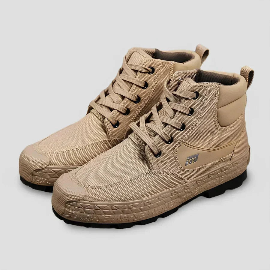 Kit Bota Militar Tactical Masculina de Nylon e Lona Premium + 3 BRINDES: Cinto, Relógio e Carteira