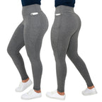 Calça Legging Feminina Térmica Flanelada com Bolsos